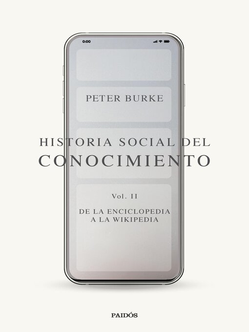 Title details for Historia social del conocimiento Volume II by Peter Burke - Available
